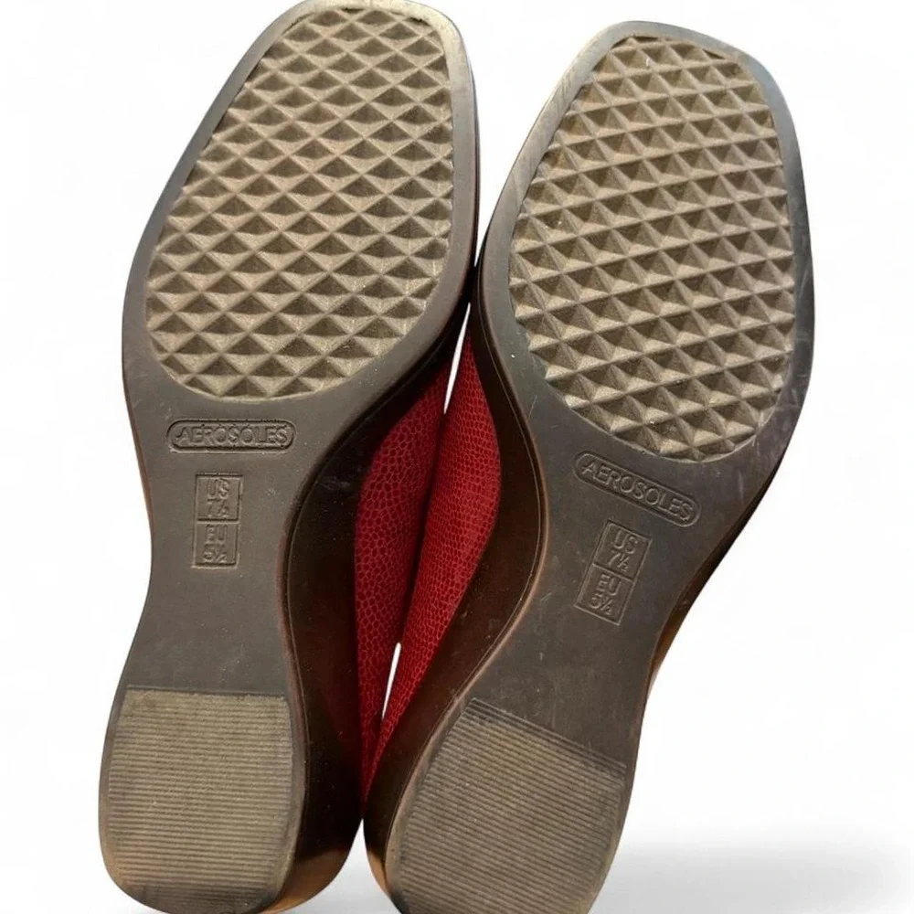 AEROSOLES snakeskin moc
